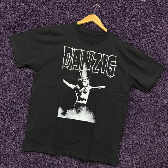 Danzig Video Concert VHS Cover Heavy Metal Band T-Shirt Size Large - Picture 3 of 5